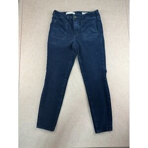 Pilcro Anthropologie Pants Womens Size 29 Blue High Rise Skinny‎ Corduroy
